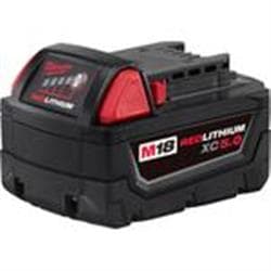 Milwaukee® Tool 48-11-1850 M18™ REDLITHIUM™ Rechargeable Cordless Battery Pack, 5 Ah Lithium-Ion Battery, 18 VDC Charge