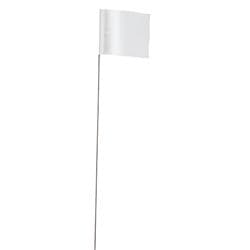 Milwaukee® Tool 78-006 Stake Flag With 21 in Wire Stem, White