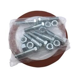 10 FLG PACK NUTS-BOLTS W/RED RING