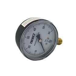 Trerice 800B2502LA60 800B Dry Utility Pressure Gauge, 0 to 60 psi Pressure, 1/4 in MNPT Connection