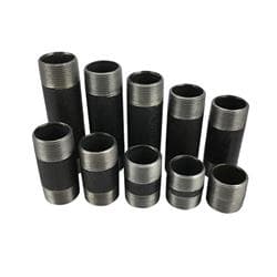 1-1/4 in Black Single Pack Nipples