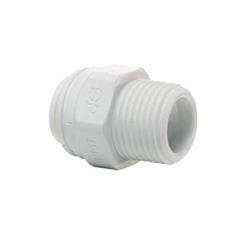 John Guest® Pp010821W Male Connector, 1/4 x 1/8 in