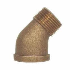 1 in Brass Street 45 Elbow Lead Free Gs