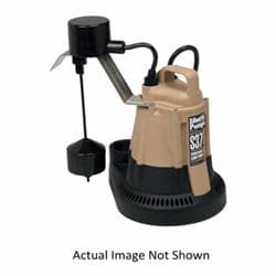 Liberty Pumps® S37-P S30 Automatic Sump Pump w/ Piggy-Back Vertical Float Switch, 45 gpm, 1-1/2 in Outlet, 1/3 hp, 115 VAC, 60 Hz, 3450 rpm Motor