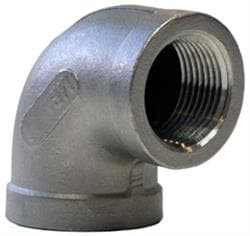 2-1/2 in Stainless Steel 304L 90 Elbow Gs