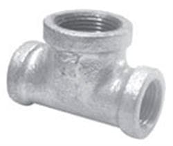 1-1/4 x 1/2 in Galvanized Tee Gs