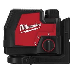 Milwaukee® Tool 3521-21 USB Rechargeable Green Cross Line Laser, 100 ft Measuring