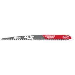 Milwaukee® Tool 48-00-5233 AX™ 36-Teeth Reciprocating Saw Blade, 12 in L, 1 pack