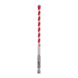 Milwaukee® Tool 48-20-9010 SHOCKWAVE™ Single Ended Hammer Drill Bit, 1/4 in Drill Bit, 1/4 in Hex Shank
