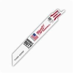 Milwaukee® Tool 48-00-5092 6 in 10 TPI SAWZALL® Blade for Thick Metal (5 Pack), 6 in L x 3/4 in W, 10, Bi-Metal Body