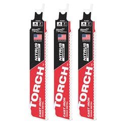 Milwaukee® Tool 48-00-5361 TORCH™ SAWZALL® Saw Blade, 6 in L x 1 in W, 7, Cast Iron Body
