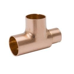 2-1/2 x 1-1/2 x 1-1/4 in Copper Sweat Tee