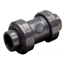 Spears® 2229-010 PVC Ball Check Valve, 1 in Nominal, 6-1/2 in Inlet to Outlet Length