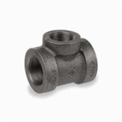 2 x 2-1/2 in Black Cast Iron Tee Gs