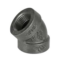 1 in Black Cast Iron 45 Elbow Gs