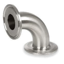 3 in Sanitary 316 90 Elbow Clamp End
