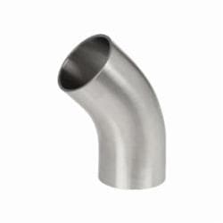 1-1/2 in Sanitary 304 SS 45 Elbow Weld End