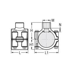 Spears® 466E-338 SCH 40 PVC Pipe Saddle, 3 x 2 in Nominal