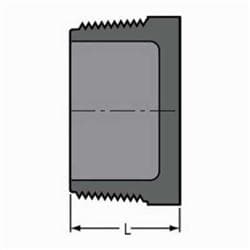 850-003 3/8 in Pvc Plug Sch 80