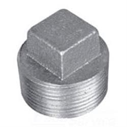 1 in Black Malleable Iron Plug