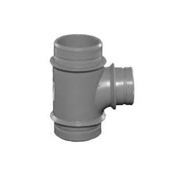 Orion® 710241 Sanitary Tee, 3 x 1-1/2 in