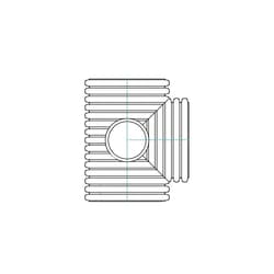 ADS® 0603AN Dual Wall Fabricated Manifold Inlet Riser, 6 in Plain End